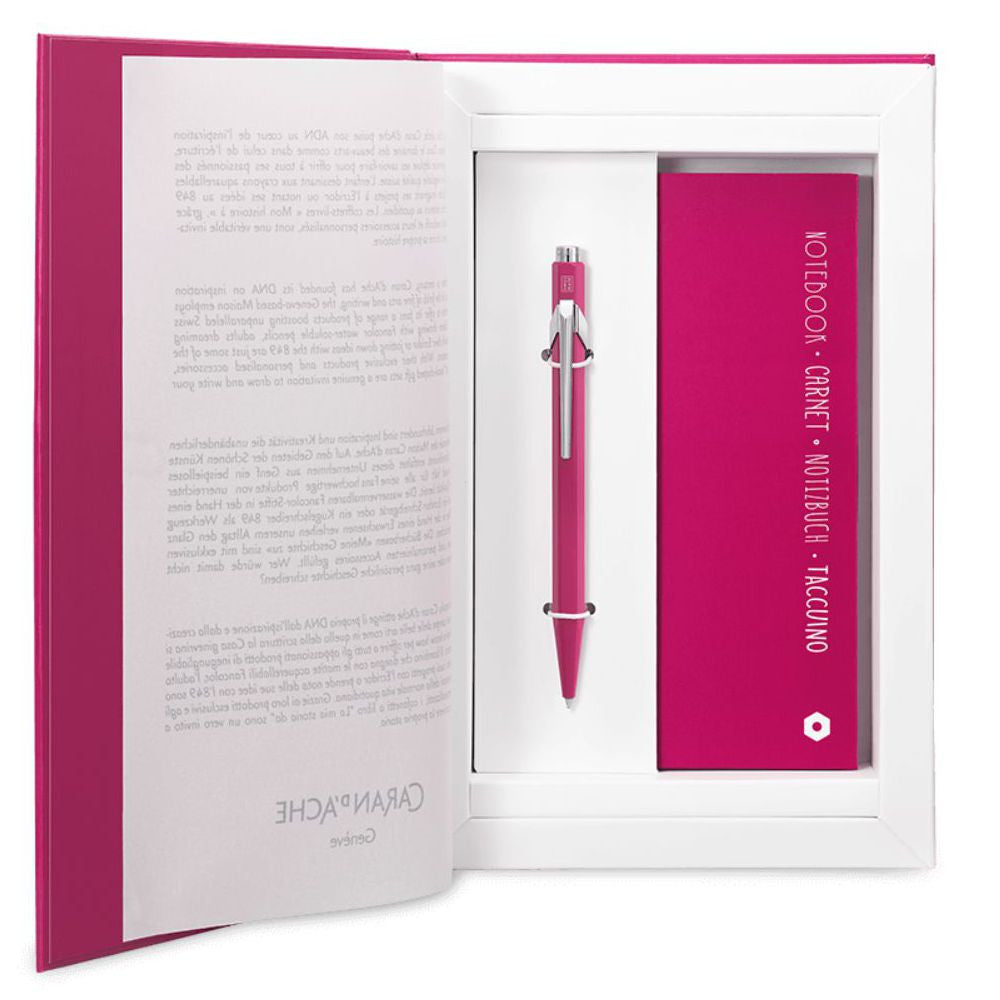 Estojo Presente Caneta Caran d’Ache 849 Purplish Red